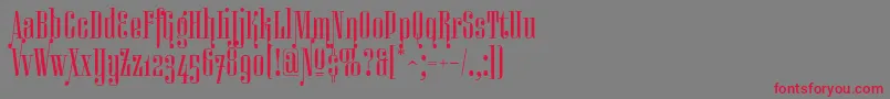 Miserichordiaaltc Font – Red Fonts on Gray Background