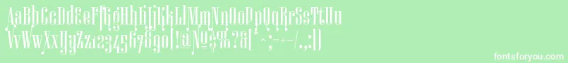 Miserichordiaaltc Font – White Fonts on Green Background