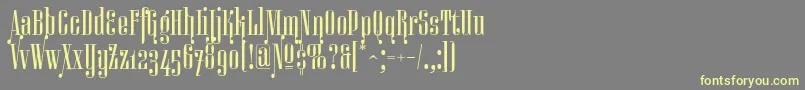 Miserichordiaaltc Font – Yellow Fonts on Gray Background