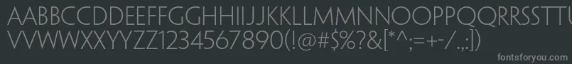 Weitere Informationen zur PenumbrasansstdLight-Schriftart PenumbrasansstdLight-Schriftart – Graue Schriften auf schwarzem Hintergrund