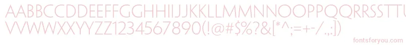 PenumbrasansstdLight Font – Pink Fonts on White Background