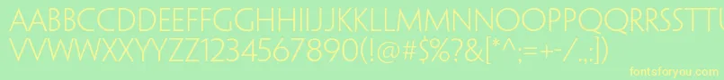 More about PenumbrasansstdLight Font PenumbrasansstdLight Font – Yellow Fonts on Green Background