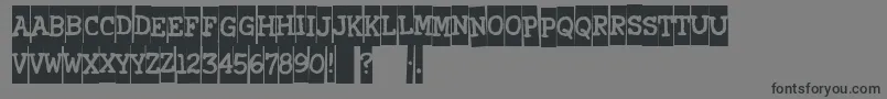 Xerography Font – Black Fonts on Gray Background
