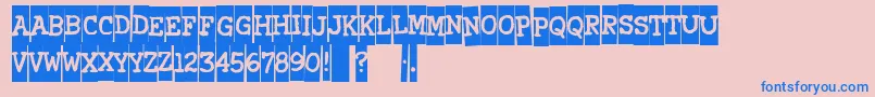 More about Xerography Font Xerography Font – Blue Fonts on Pink Background