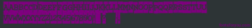 Xerography Font – Purple Fonts on Black Background