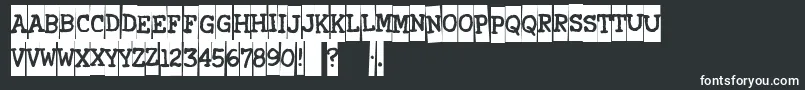 Xerography Font – White Fonts
