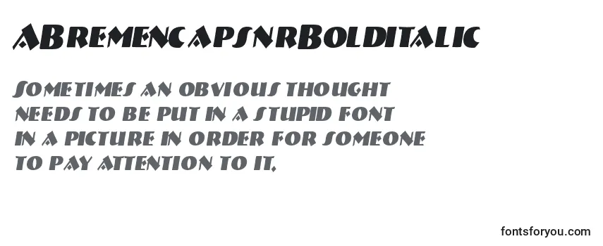 ABremencapsnrBolditalic Font