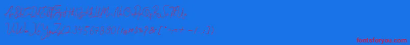 fuente Cantilena – Fuentes Rojas Sobre Fondo Azul