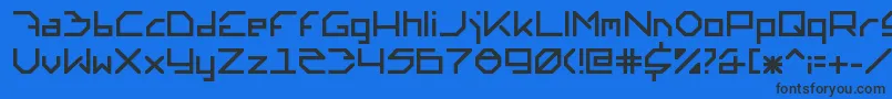 Altera6.0.0.140 Font – Black Fonts on Blue Background