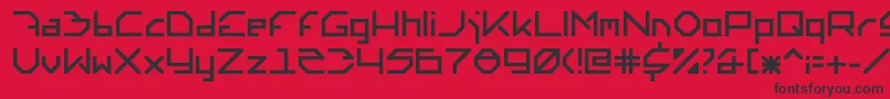 Altera6.0.0.140 Font – Black Fonts on Red Background