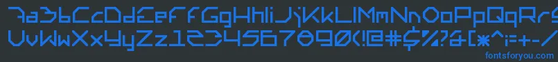 フォントAltera6.0.0.140 – 黒い背景に青い文字