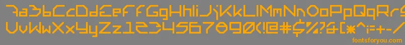 Altera6.0.0.140-Schriftart – Orangefarbene Schriften auf grauem Hintergrund