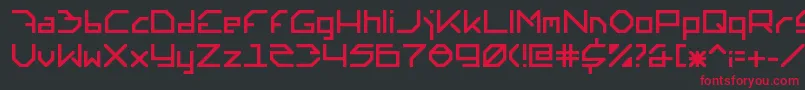Altera6.0.0.140 Font – Red Fonts on Black Background