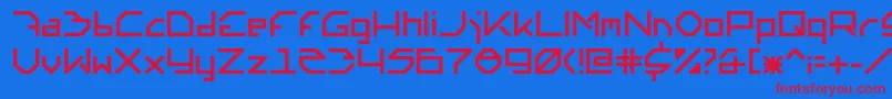 Fonte Altera6.0.0.140 – fontes vermelhas em um fundo azul