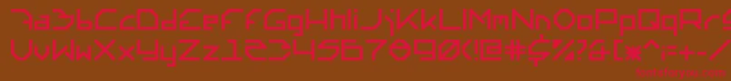 Altera6.0.0.140 Font – Red Fonts on Brown Background
