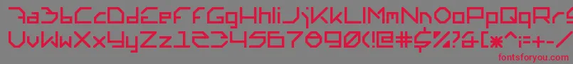 Altera6.0.0.140 Font – Red Fonts on Gray Background
