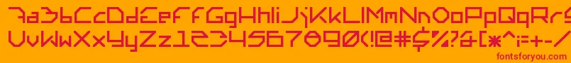 Fonte Altera6.0.0.140 – fontes vermelhas em um fundo laranja