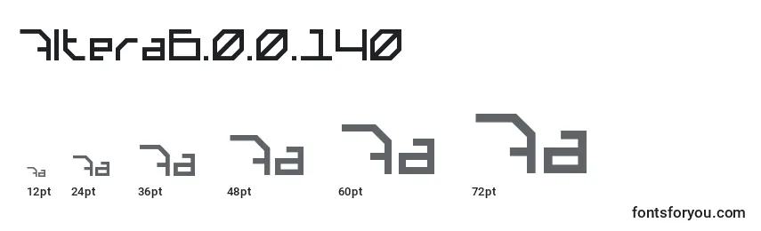 Altera6.0.0.140 Font Sizes