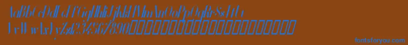 En savoir plus sur la police VanityBoldNarrowItalic Police VanityBoldNarrowItalic – polices bleues sur fond brun