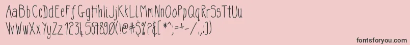 Taritsagoodday Font – Black Fonts on Pink Background