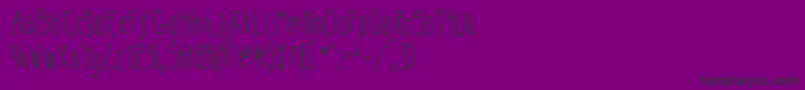 Taritsagoodday Font – Black Fonts on Purple Background