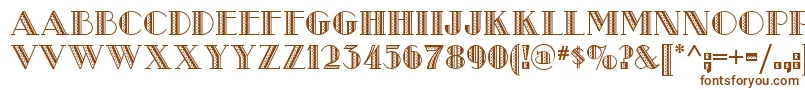 Metroretronf Font – Brown Fonts on White Background