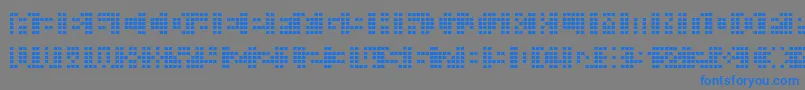 Picahms Font – Blue Fonts on Gray Background
