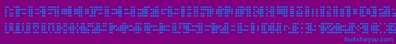 Picahms Font – Blue Fonts on Purple Background