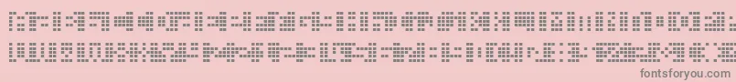 Picahms Font – Gray Fonts on Pink Background