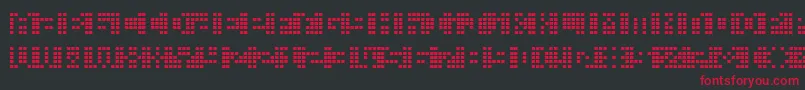 Picahms Font – Red Fonts on Black Background