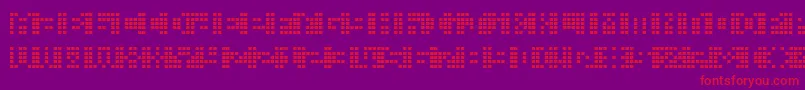 Fonte Picahms – fontes vermelhas em um fundo violeta