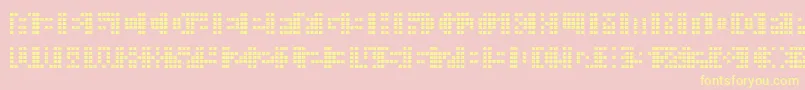 Picahms Font – Yellow Fonts on Pink Background