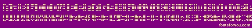 Picahms Font – Yellow Fonts on Purple Background