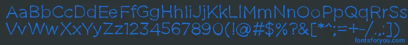 Thestruggleisreal Font – Blue Fonts on Black Background