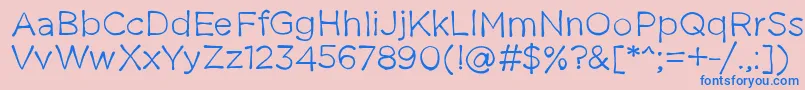 Thestruggleisreal Font – Blue Fonts on Pink Background