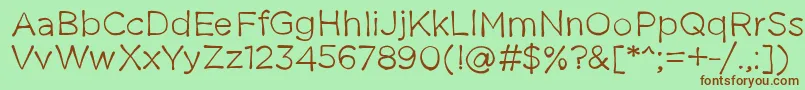 Thestruggleisreal Font – Brown Fonts on Green Background