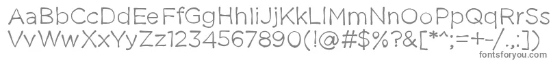 Thestruggleisreal Font – Gray Fonts on White Background