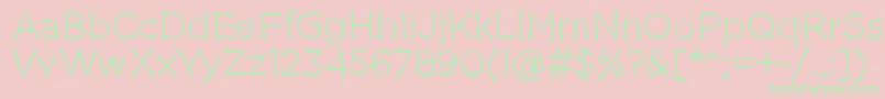 Thestruggleisreal Font – Green Fonts on Pink Background