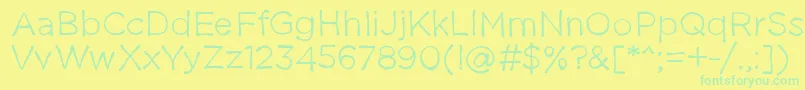 Thestruggleisreal Font – Green Fonts on Yellow Background