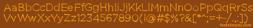 Thestruggleisreal Font – Orange Fonts on Brown Background