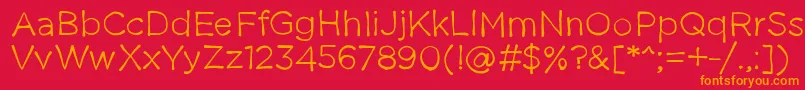 Thestruggleisreal Font – Orange Fonts on Red Background