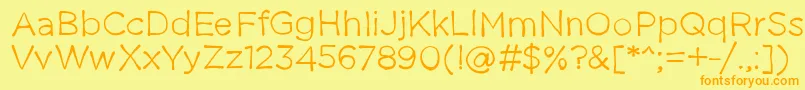 Thestruggleisreal Font – Orange Fonts on Yellow Background