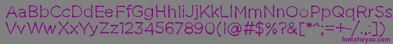 Thestruggleisreal Font – Purple Fonts on Gray Background