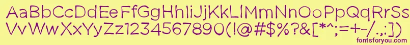 Thestruggleisreal Font – Purple Fonts on Yellow Background