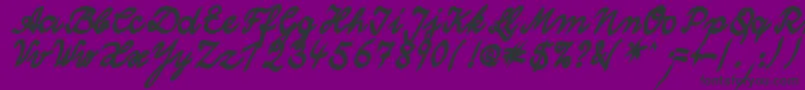 WolgastTwoBoldCyr-Schriftart – Schwarze Schriften auf violettem Hintergrund