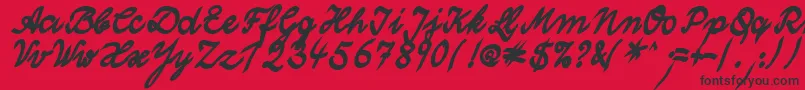 WolgastTwoBoldCyr Font – Black Fonts on Red Background