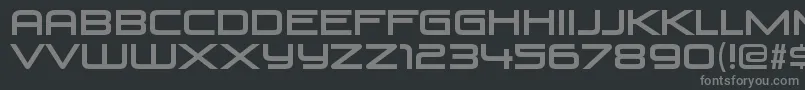 VenusrisingRegular Font – Gray Fonts on Black Background