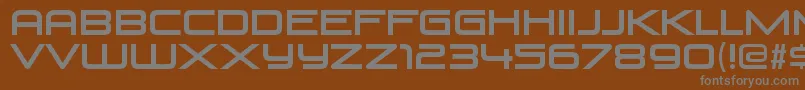 VenusrisingRegular Font – Gray Fonts on Brown Background
