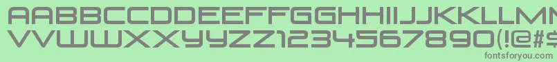 VenusrisingRegular Font – Gray Fonts on Green Background