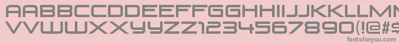 VenusrisingRegular Font – Gray Fonts on Pink Background